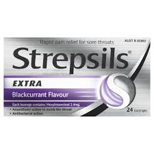 Strepsils Extra Blackcurrant Lozenges 24 Pack
